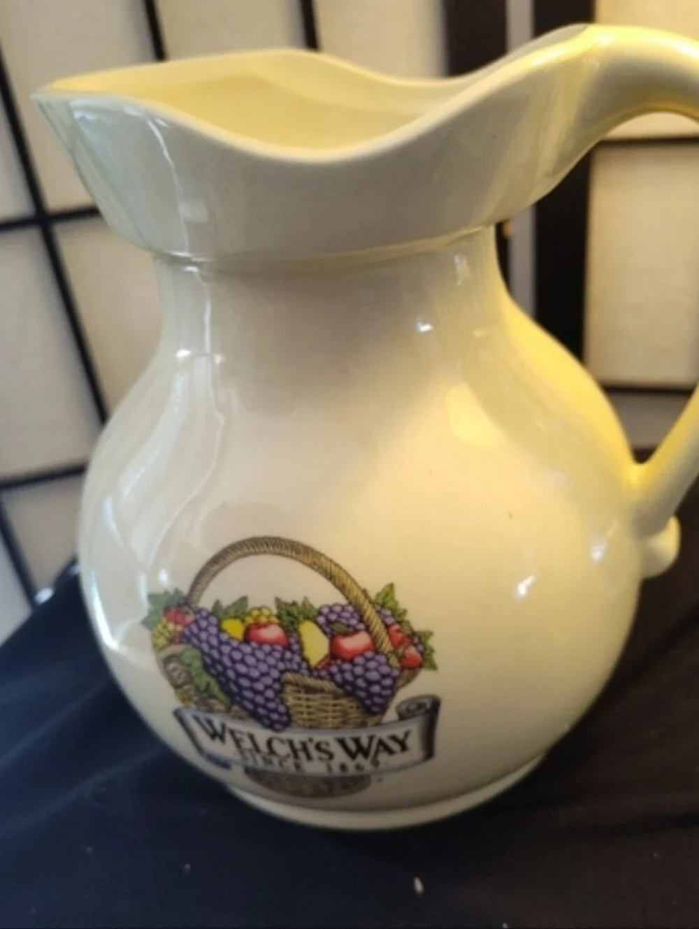 Welch's Way McCoy USA Fruit Design Vintage Collectable Ceramic Cream 8x 5